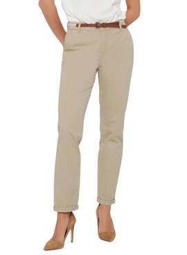 Pantalón Only Biana beige para mujer