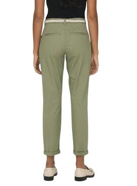 Pantalón Only Biana verde para mujer