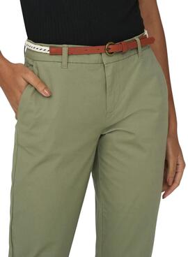 Pantalón Only Biana verde para mujer