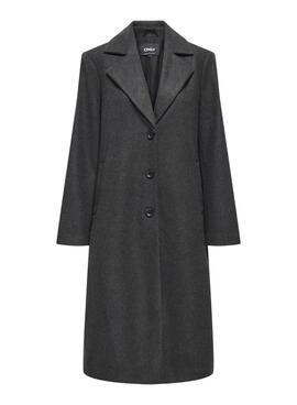 Abrigo Only Lisa gris para mujer