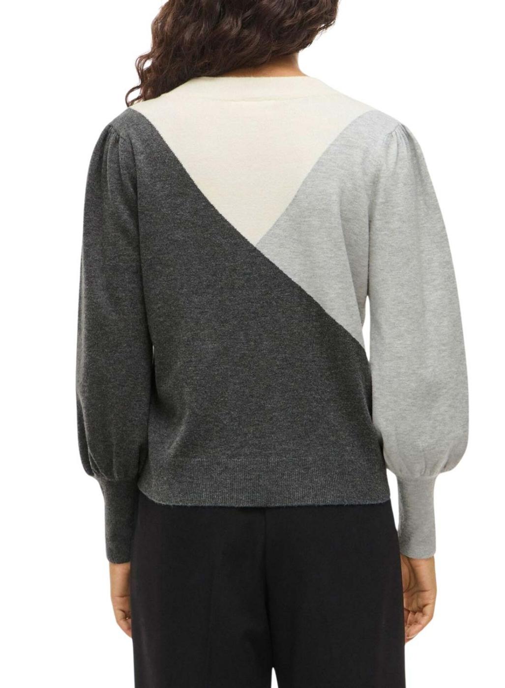 Jersey Vila Kerry gris para mujer