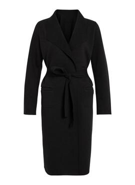 Abrigo Vila Juice negro para mujer