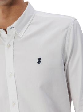 Camisa El Pulpo básica blanca para hombre