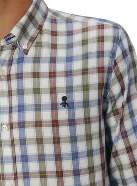 Camisa El Pulpo cuadros multicolor para hombre