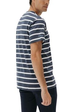 Camiseta El Pulpo rayas azul marino para hombre