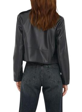 Cazadora biker Only Carmen negro para mujer