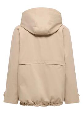 Parka Only Orchid beige para mujer