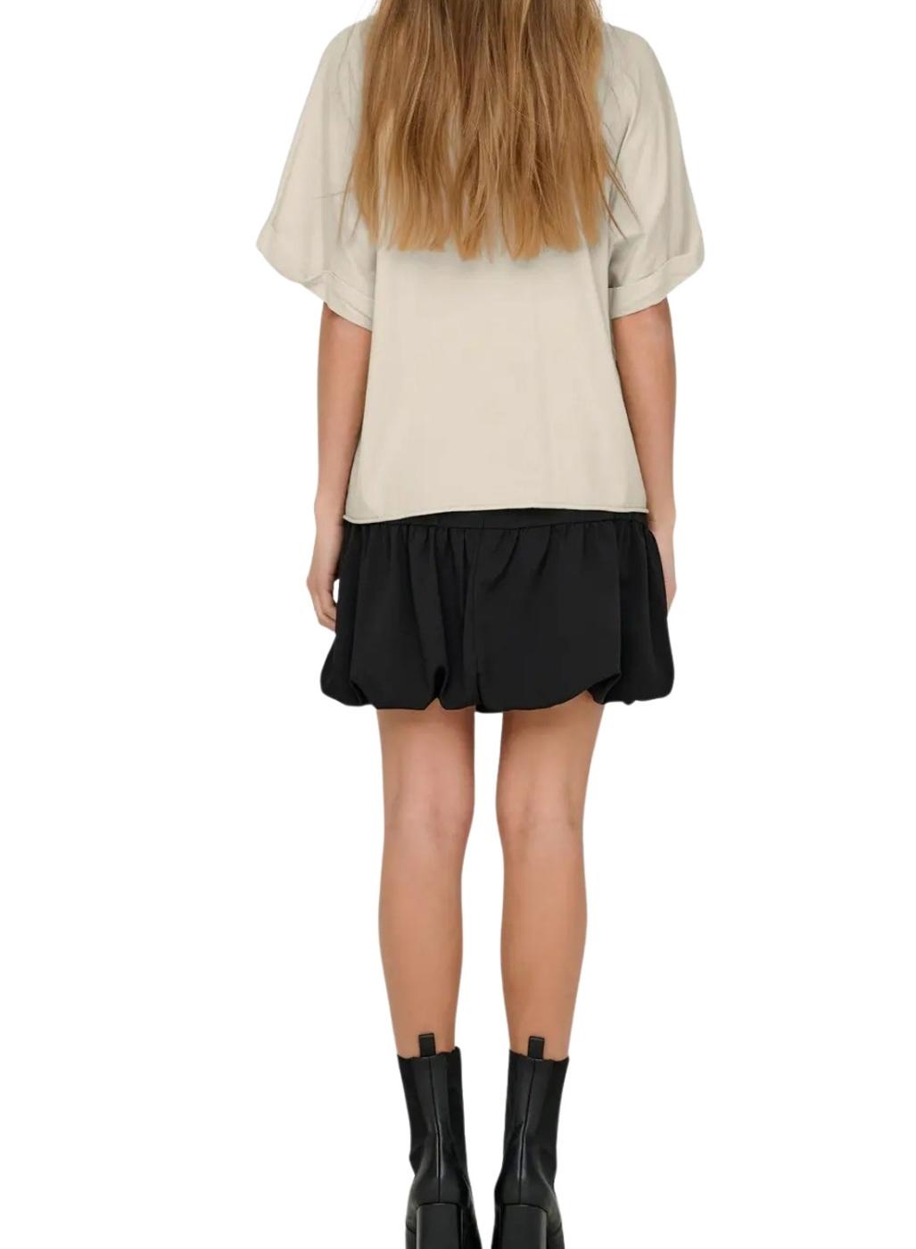 Camiseta Only Lucy crema para mujer