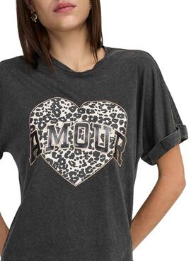 Camiseta Only Lucy negro para mujer