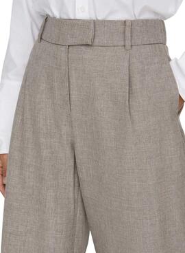 Pantalón Only Linda gris topo para mujer