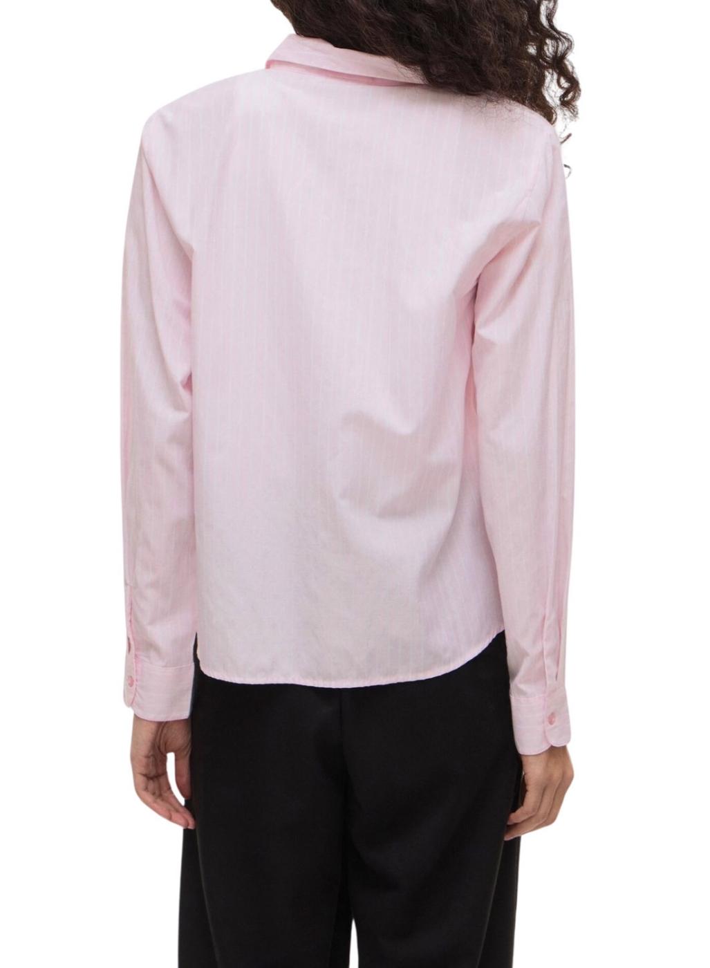 Camisa Vila Darma rosa rayas para mujer