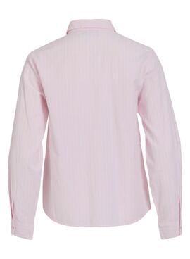 Camisa Vila Darma rosa rayas para mujer