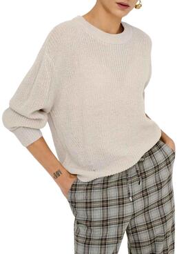 Jersey Only Milouz beige para mujer