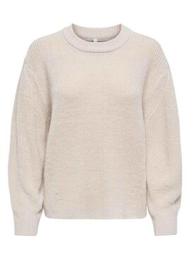 Jersey Only Milouz beige para mujer