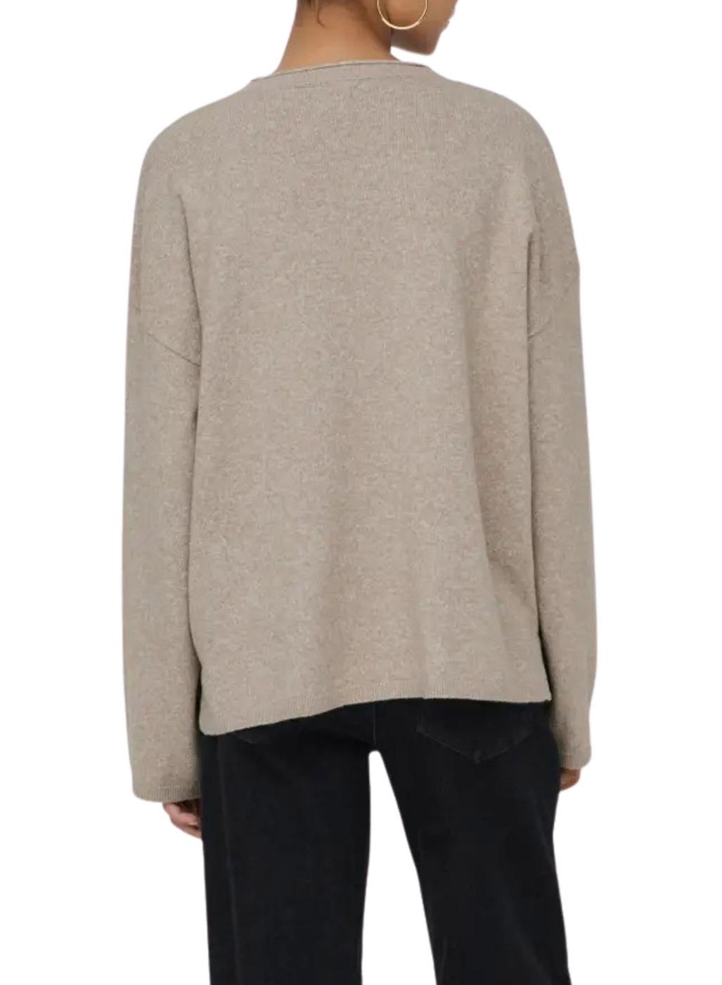 Jersey Only Loyal Amalio beige topo para mujer