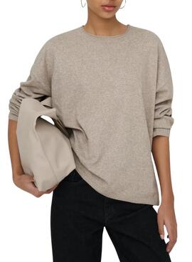 Jersey Only Loyal Amalio beige topo para mujer