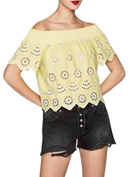 Top Pepe Jeans Tracy Amarillo Mujer