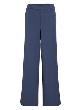 Pantalón Vila Vivarone azul para mujer