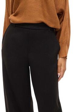 Pantalón Vila Vivarone negro para mujer
