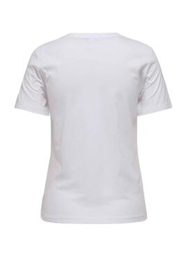 Camiseta Only Teddy Talk blanco para mujer