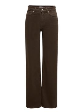 Pantalón vaquero Only Madison marrón para mujer