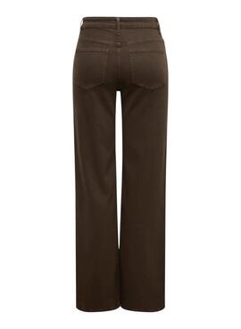 Pantalón vaquero Only Madison marrón para mujer