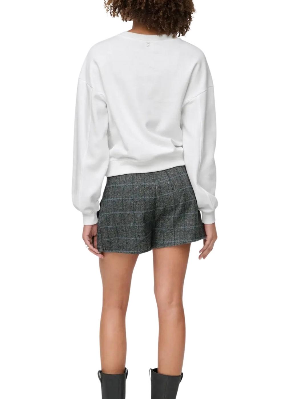 Sudadera Only Emily Perfum blanco para mujer