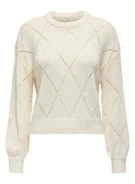 Jersey Only Geenas beige para mujer