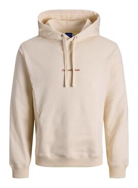 Sudadera Jack and Jones Norrebo beige para hombre