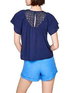 Blusa Pepe Jeans Alejandra Azul Marino Mujer