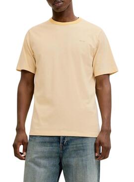 Camiseta Jack and Jones Blualves amarillo para hombre