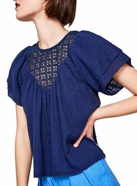 Blusa Pepe Jeans Alejandra Azul Marino Mujer