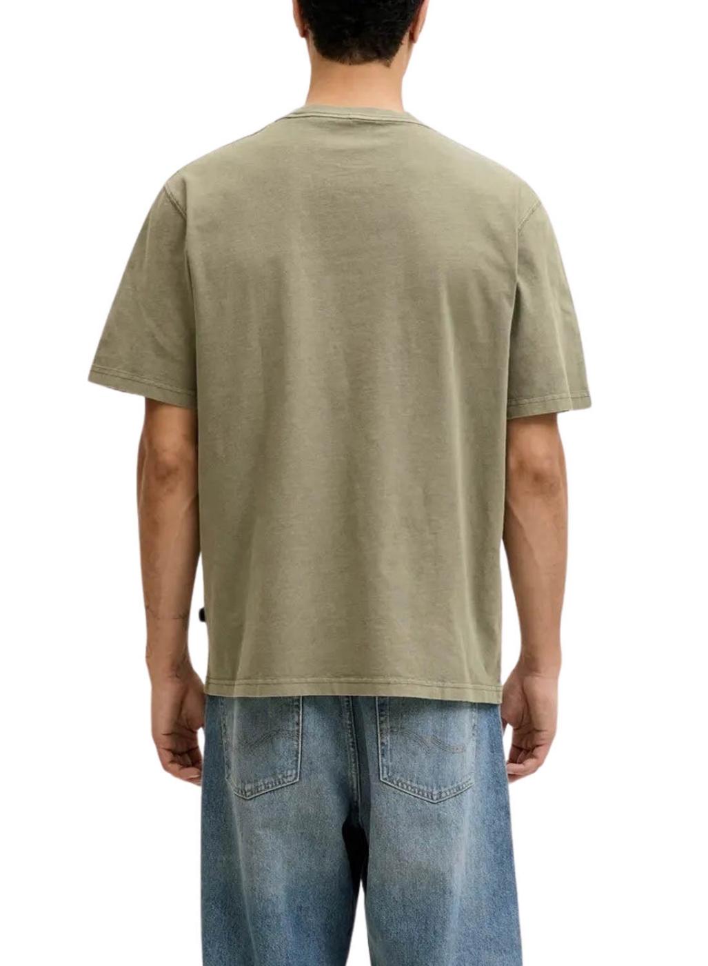 Camiseta Jack and Jones Bluaiden verde para hombre