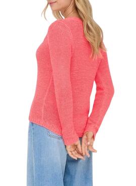 Jersey Only Geena coral para mujer