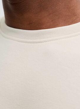 Sudadera Jack and Jones Devin blanco roto para hombre