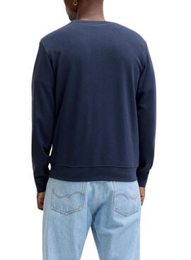 Sudadera Jack and Jones Devin azul marino para hombre