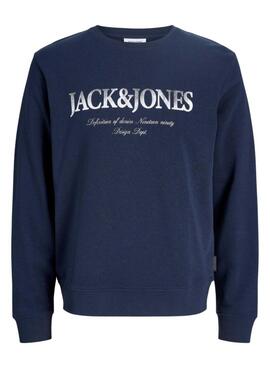 Sudadera Jack and Jones Devin azul marino para hombre
