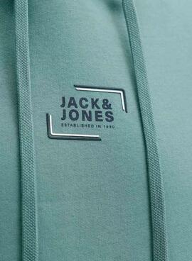 Sudadera Jack and Jones Corp turquesa para hombre