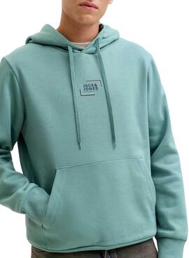 Sudadera Jack and Jones Corp turquesa para hombre
