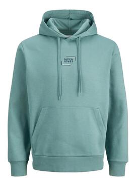 Sudadera Jack and Jones Corp turquesa para hombre