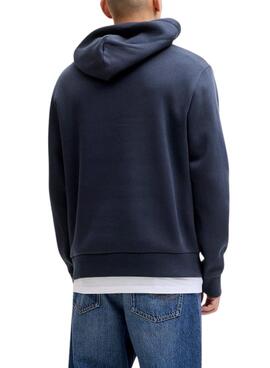 Sudadera Jack and Jones Corp marino para hombre