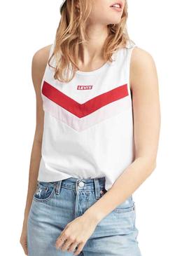 Camiseta Levis Florence Tank Blanco Mujer