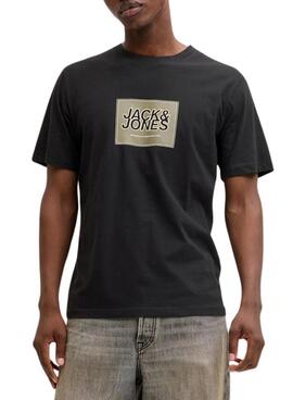 Camiseta Jack and Jones Rain negro para hombre