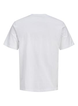 Camiseta Jack and Jones Rain blanco para hombre