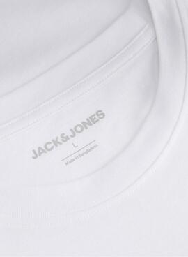 Camiseta Jack and Jones Rain blanco para hombre