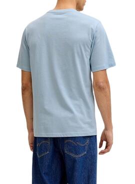 Camiseta Jack and Jones Rain azul para hombre