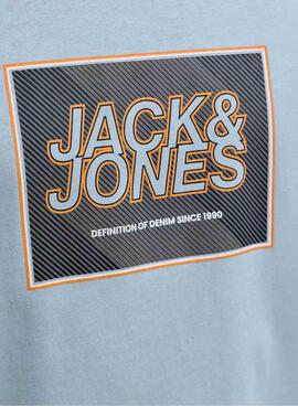 Camiseta Jack and Jones Rain azul para hombre