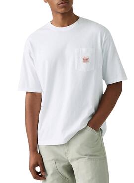 Camiseta Levis Worker blanco para hombre