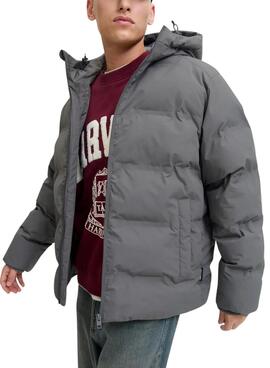 Cazadora acolchada Jack and Jones Soho gris para hombre