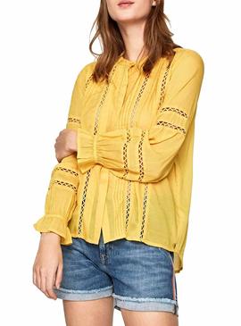 Blusa Pepe Jeans Isabelle Amarillo Mujer